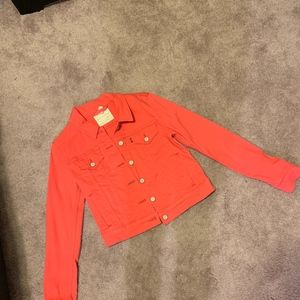New Levi's Coral Denim Jacket